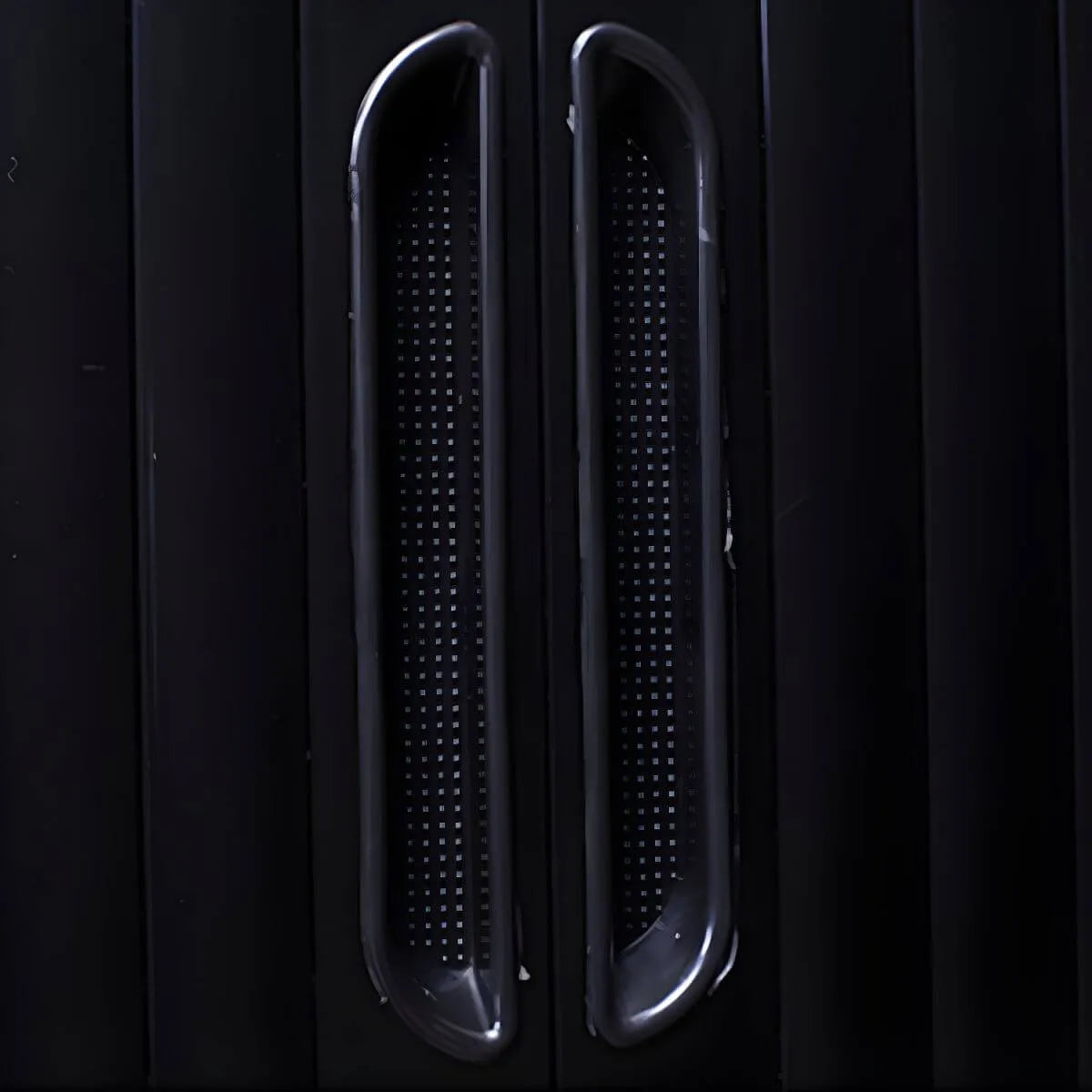 Fluted Two-Tone Steel Lateral Storage Cabinet With Lock