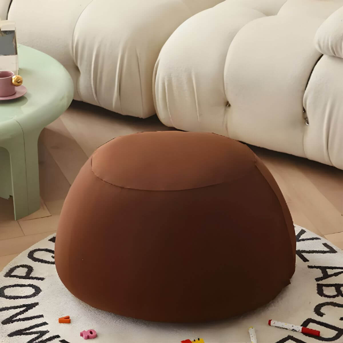 Foam Club Sofa - Solid Color Series, Seats 2, Stackable