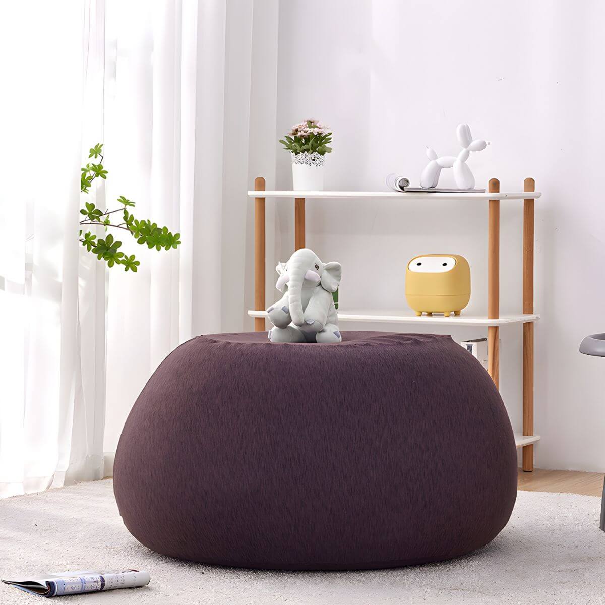 Foam Club Sofa - Solid Color Series, Seats 2, Stackable