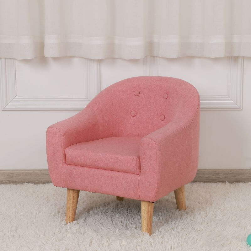 Foam Kids 1-Seater Sofa - Rose Bloom, Sky Blue, Grey, Light Green