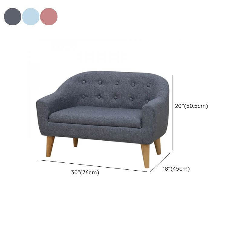 Foam Kids 1-Seater Sofa - Rose Bloom, Sky Blue, Grey, Light Green Dimensions