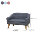 Foam Kids 1-Seater Sofa - Rose Bloom, Sky Blue, Grey, Light Green Dimensions