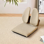 Foldable Floor Meditation Chair With Dual Back Support and 5 Recline Angles