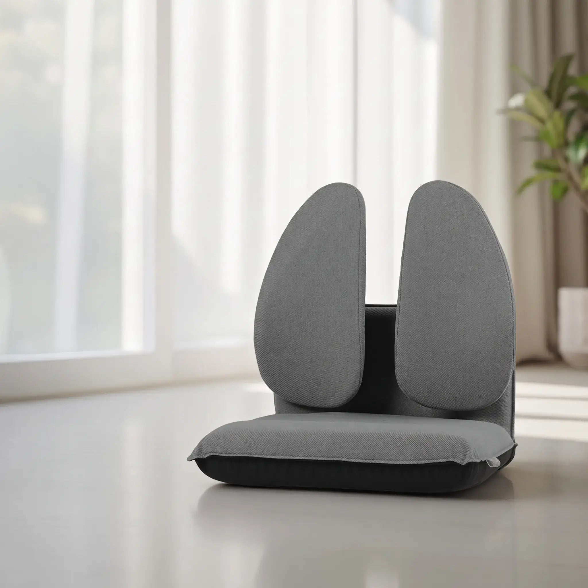 Foldable Floor Meditation Chair With Dual Back Support and 5 Recline Angles