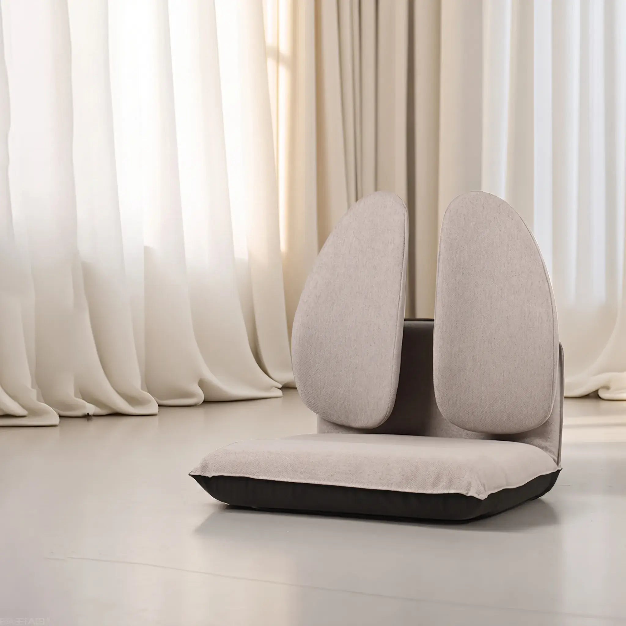 Foldable Floor Meditation Chair With Dual Back Support and 5 Recline Angles