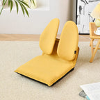 Foldable Floor Meditation Chair With Dual Back Support and 5 Recline Angles