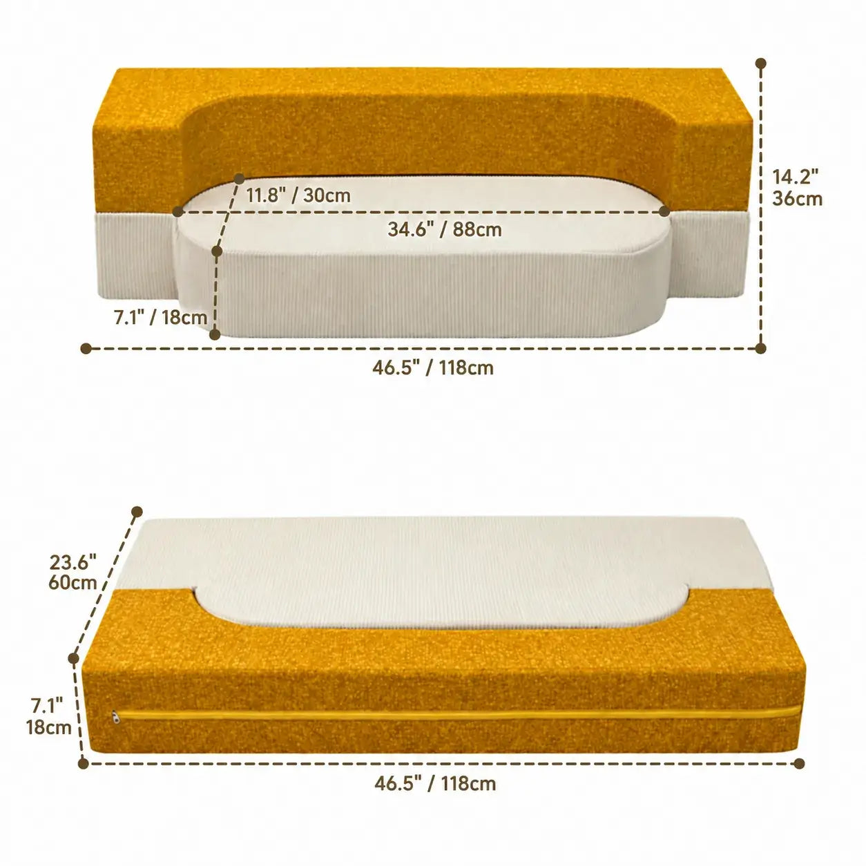 Foldable Kids Sofa With Rounded Plush Form for Reading Nooks Secondary image