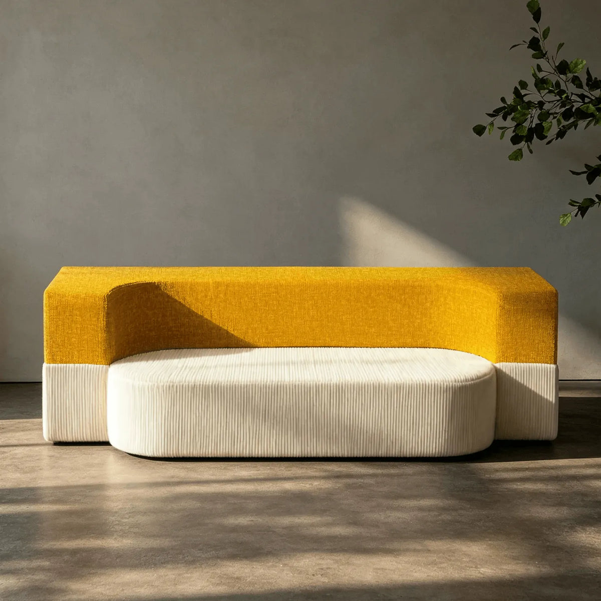 Foldable Kids Sofa With Rounded Plush Form for Reading Nooks Main Product Image