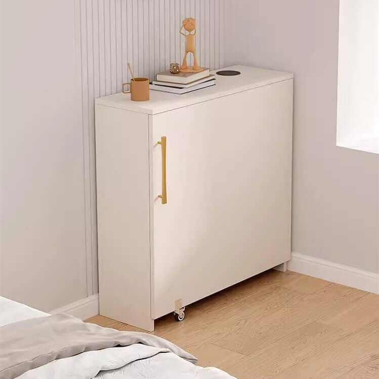 Foldable L-Shaped Corner Desk With Cabinet Storage