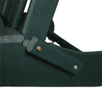 Folding Adirondack Chair, HDPE Material, Dark Green