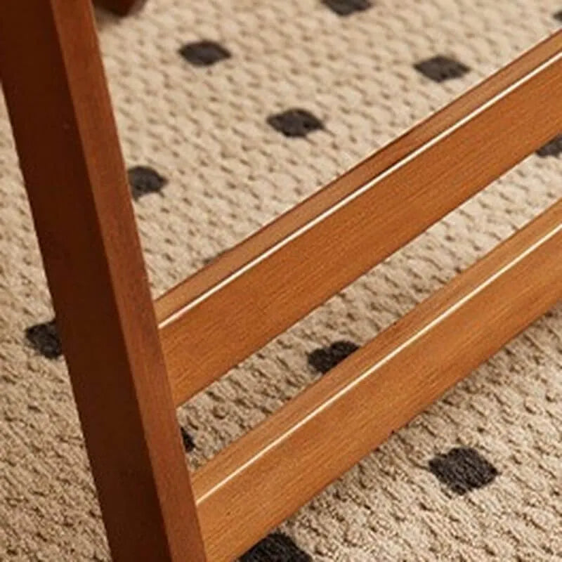 Folding Cane Back Wood Bar Stool Series With Upholstered Seat