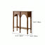 French Arch Solid Wood Console Table with Tiered Display Shelf Dimensions