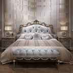 French Country Wood Drawer Storage Nightstand with Elegant Design Main Product Image