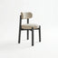 French-Inspired Vintage Wood Dining Chair with Plush Velvet Seat and Tapered Drum Feet