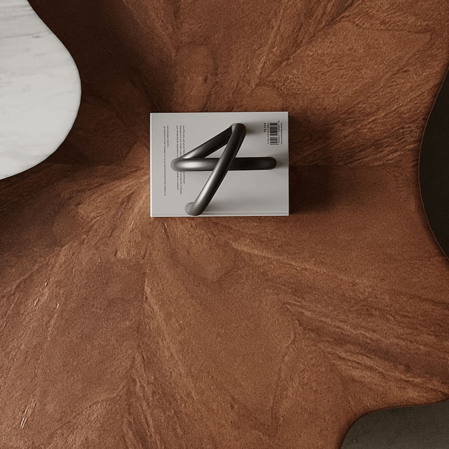 French Luxury Cloud Coffee Table With Marble And Walnut Finish