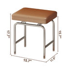 French Style Solid Wood Makeup Vanity with Touch LED Lighting Dimensions