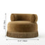 French Vintage Round Sofa Lounge Chair With Fringed Detail
