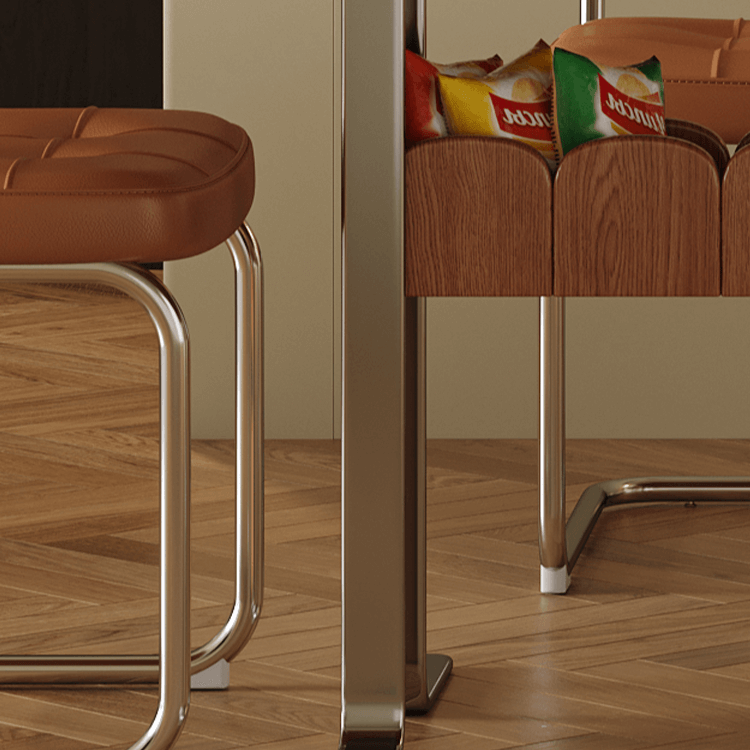 French Vintage Sintered Stone Dining Table With Storage