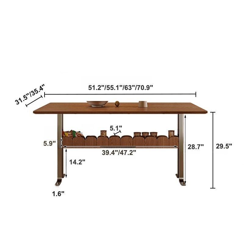 French Vintage Sintered Stone Dining Table With Storage