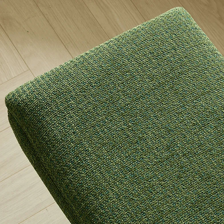 French Vintage Solid Wood Fabric Bench with Tailored Cushion Layers