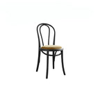French Vintage Wood Dining Chair Series With Beech Frame and Double-Ring Back