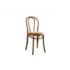 French Vintage Wood Dining Chair Series With Beech Frame and Double-Ring Back
