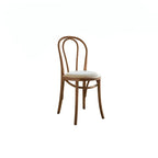 French Vintage Wood Dining Chair Series With Beech Frame and Double-Ring Back