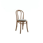 French Vintage Wood Dining Chair Series With Beech Frame and Double-Ring Back