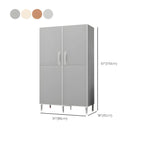 Geometric Metal Wardrobe Armoire With Drawers and Soft-Close Doors Dimensions