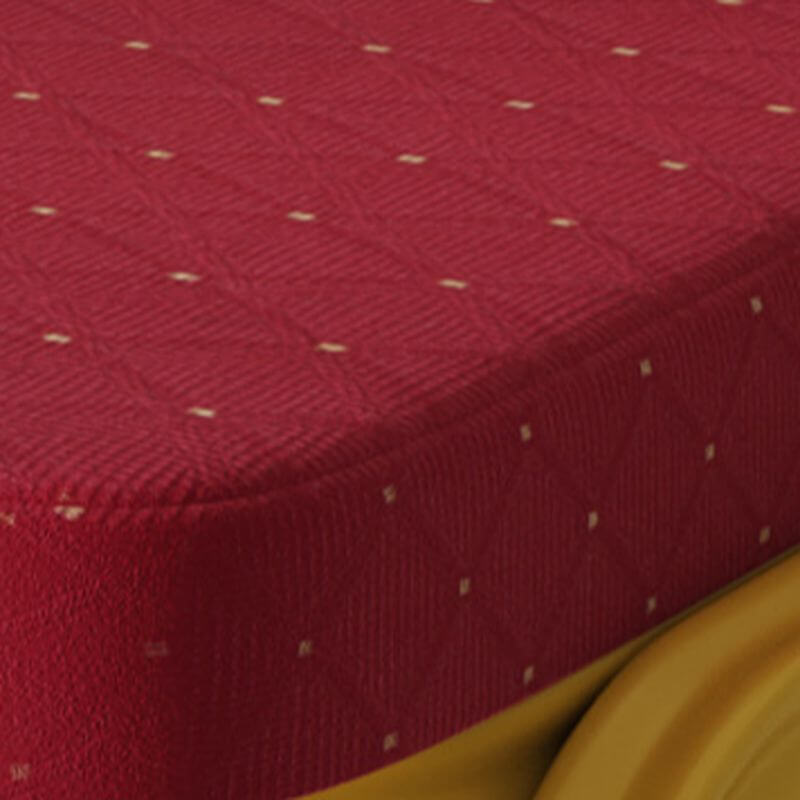 Glam Armless Side Chair with Gold Metal Legs and Upholstered Seat