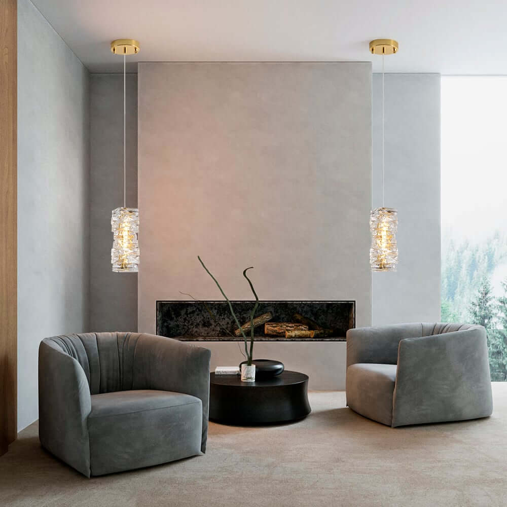 Glam Crystal Pendant Light with Adjustable LED and Unique Design