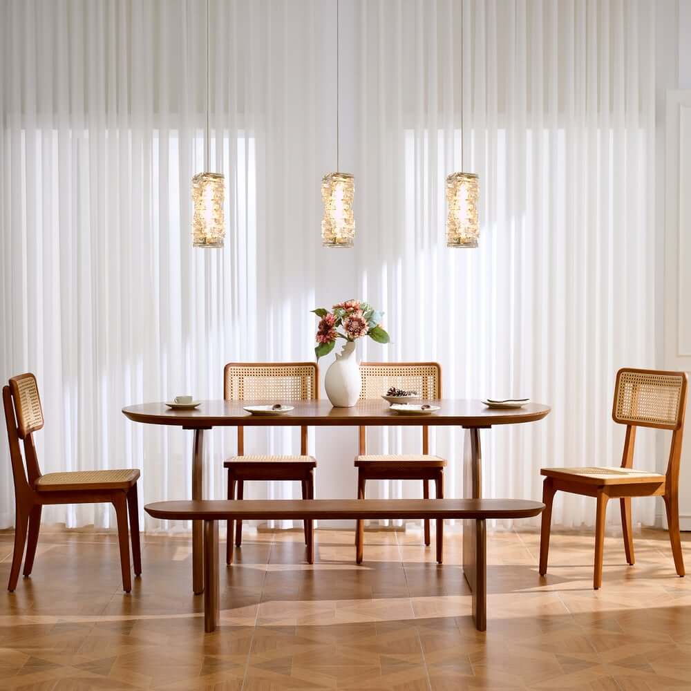 Glam Crystal Pendant Light with Adjustable LED and Unique Design