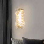 Glam Crystal Pendant Light with Adjustable LED and Unique Design