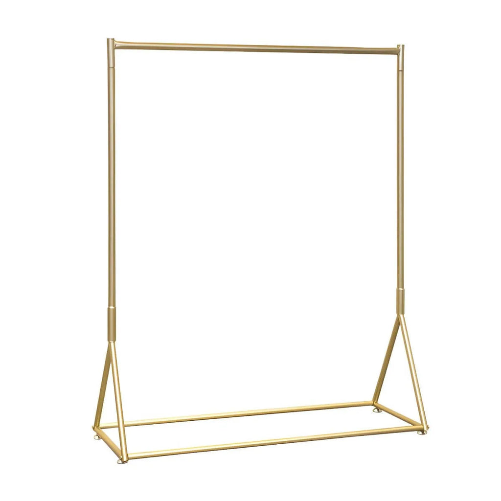 Glam Gold Metal Hall Tree Coat Rack – Minimalist Entryway Hanging Rail
