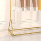 Glam Gold Metal Hall Tree Coat Rack – Minimalist Entryway Hanging Rail