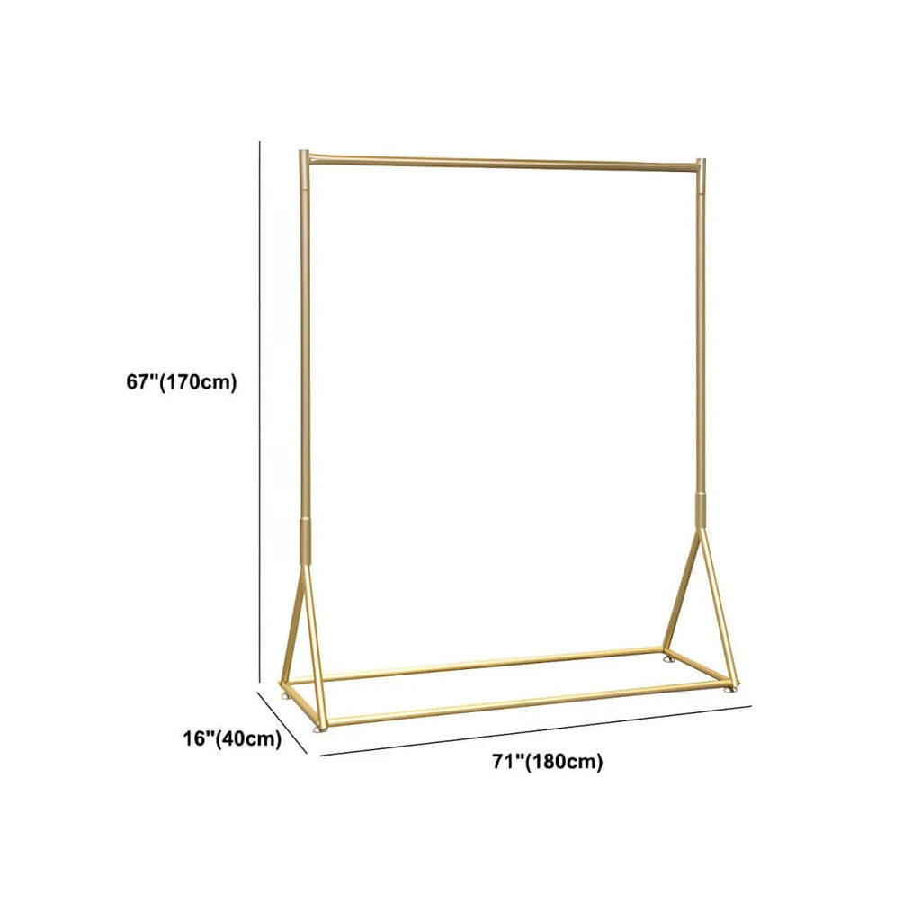 Glam Gold Metal Hall Tree Coat Rack – Minimalist Entryway Hanging Rail Dimensions