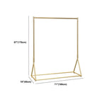 Glam Gold Metal Hall Tree Coat Rack – Minimalist Entryway Hanging Rail Dimensions