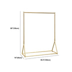 Glam Gold Metal Hall Tree Coat Rack – Minimalist Entryway Hanging Rail Dimensions