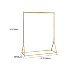 Glam Gold Metal Hall Tree Coat Rack – Minimalist Entryway Hanging Rail Dimensions