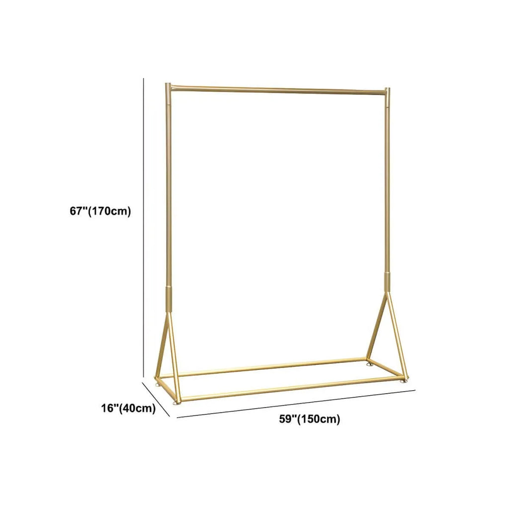 Glam Gold Metal Hall Tree Coat Rack – Minimalist Entryway Hanging Rail Dimensions