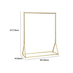 Glam Gold Metal Hall Tree Coat Rack – Minimalist Entryway Hanging Rail Dimensions