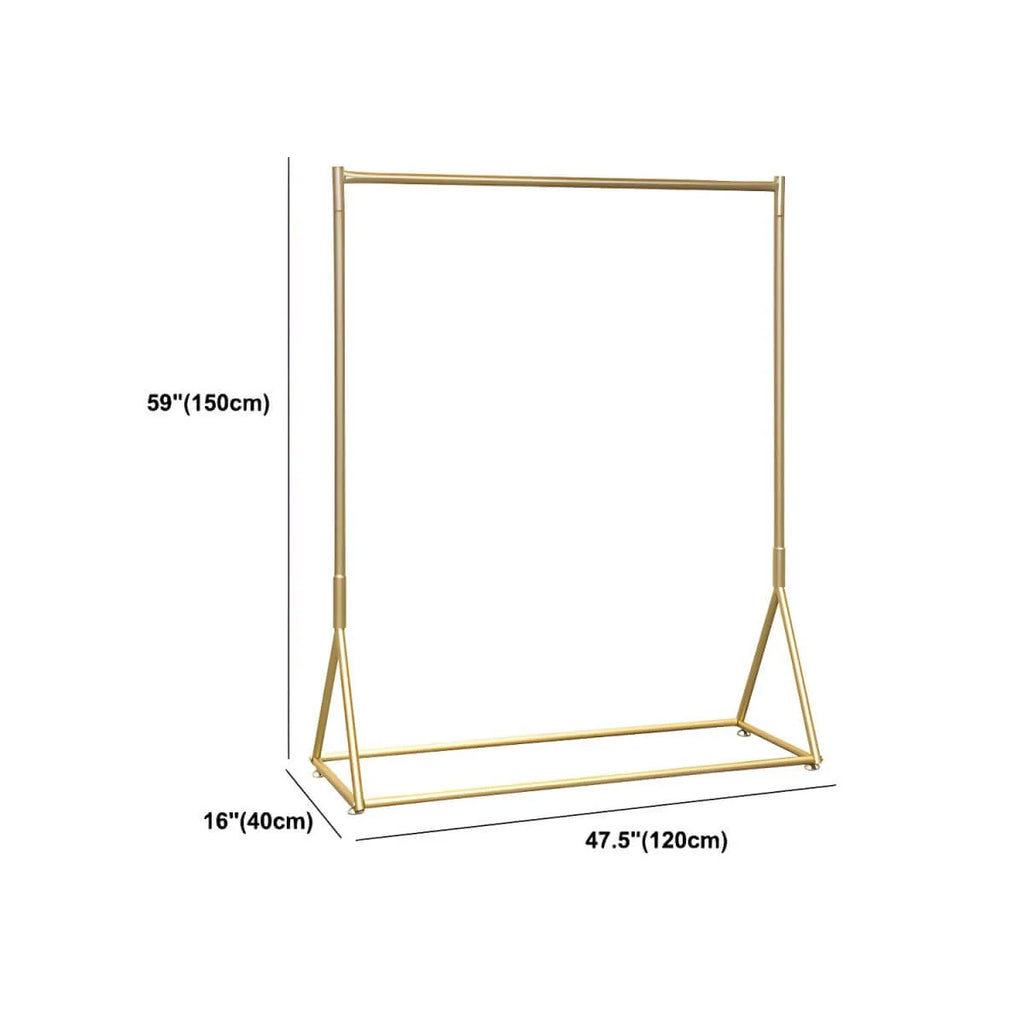 Glam Gold Metal Hall Tree Coat Rack – Minimalist Entryway Hanging Rail Dimensions