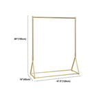 Glam Gold Metal Hall Tree Coat Rack – Minimalist Entryway Hanging Rail Dimensions