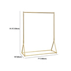 Glam Gold Metal Hall Tree Coat Rack – Minimalist Entryway Hanging Rail Dimensions