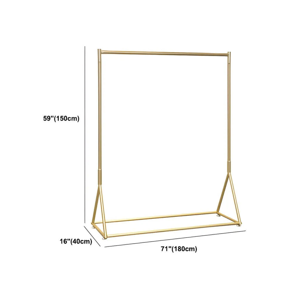 Glam Gold Metal Hall Tree Coat Rack – Minimalist Entryway Hanging Rail Dimensions