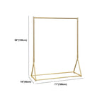Glam Gold Metal Hall Tree Coat Rack – Minimalist Entryway Hanging Rail Dimensions