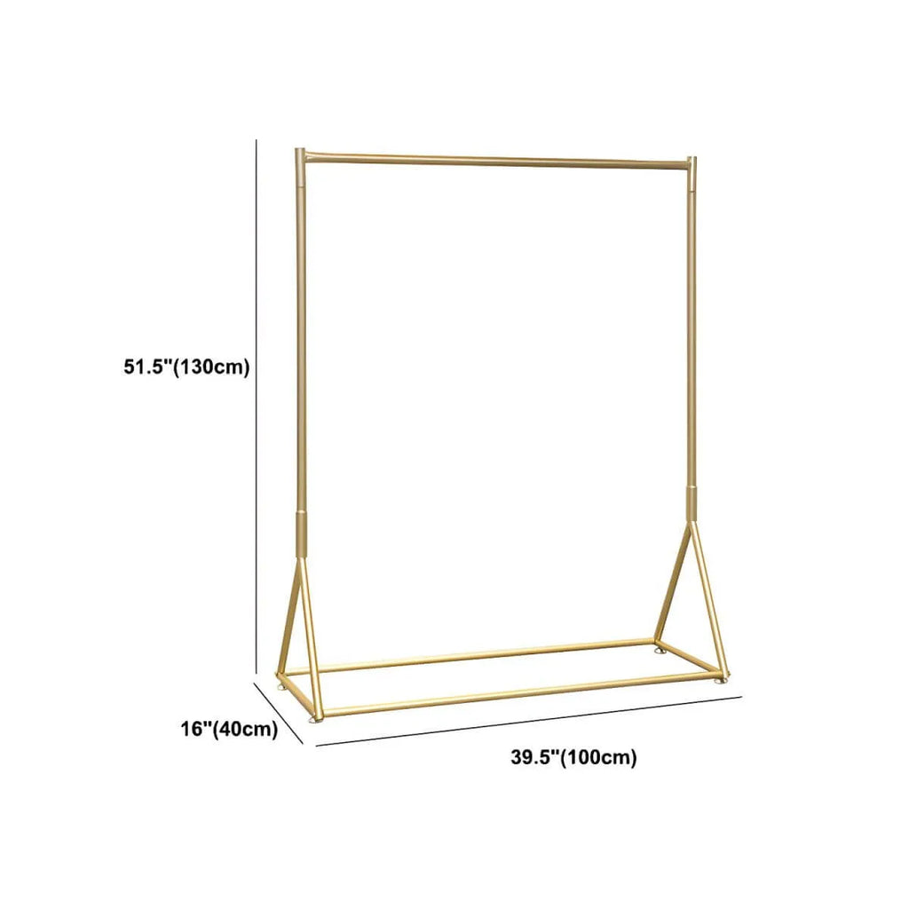Glam Gold Metal Hall Tree Coat Rack – Minimalist Entryway Hanging Rail Dimensions