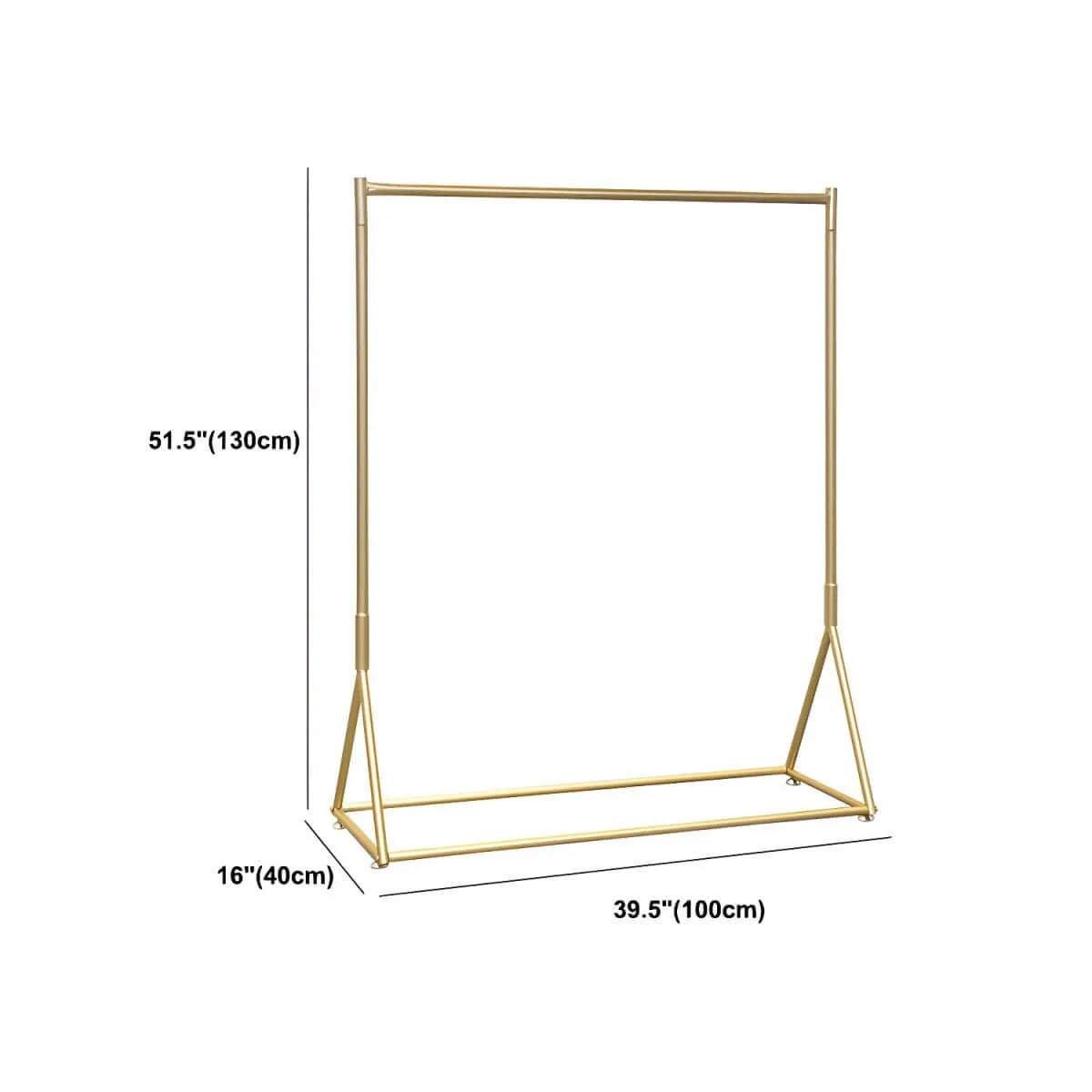 Glam Gold Metal Hall Tree Coat Rack – Minimalist Entryway Hanging Rail Dimensions
