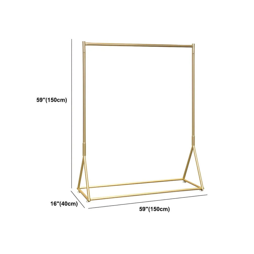 Glam Gold Metal Hall Tree Coat Rack – Minimalist Entryway Hanging Rail Dimensions