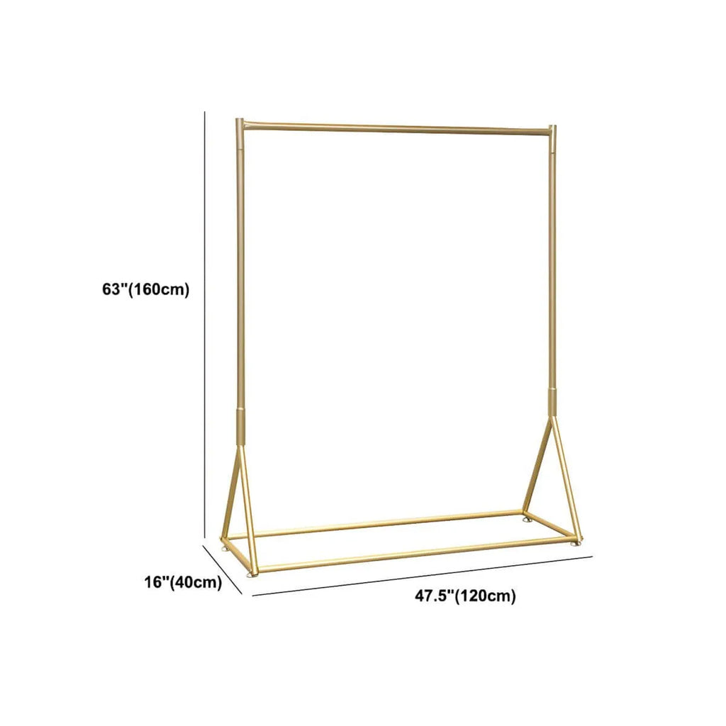 Glam Gold Metal Hall Tree Coat Rack – Minimalist Entryway Hanging Rail Dimensions